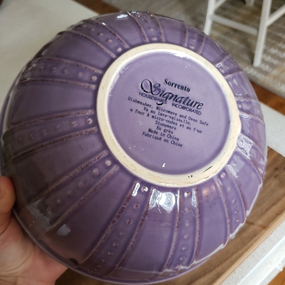 signature houseware beautiful purple bowl 🥣 💜 - Picture 4 of 4